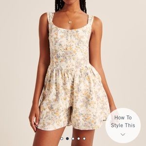 Abercrombie Flirty Corset Romper NWT